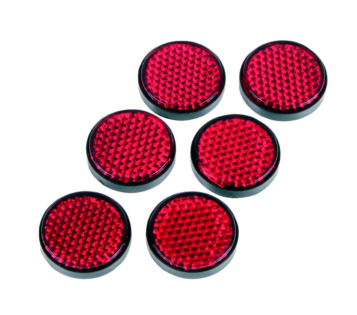 GG Grand General 80834 Round Red 2-1/8â€ Stick-On Reflector with Chrome  Bezel for Trucks, Towing, Trailers, RVs and Buses, 1 Pack