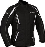 Chaqueta de moto DUCHINNI VERONA para mujer, ventilada, para cuatro estaciones, con paneles laterales elásticos y forros térmicos e impermeables