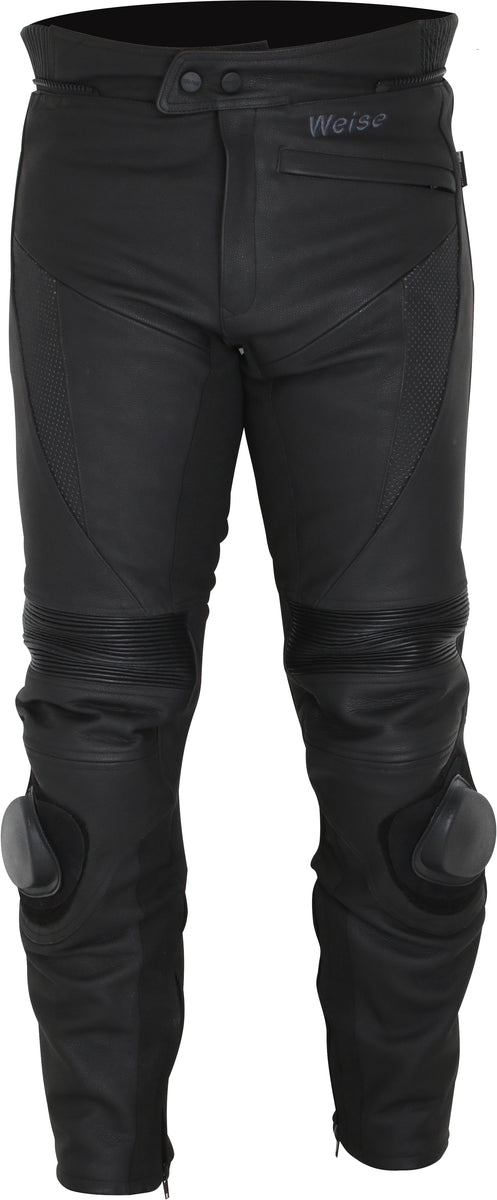WEISE Corsa RS Leather Motorcycle Pants with knee sliders - Short