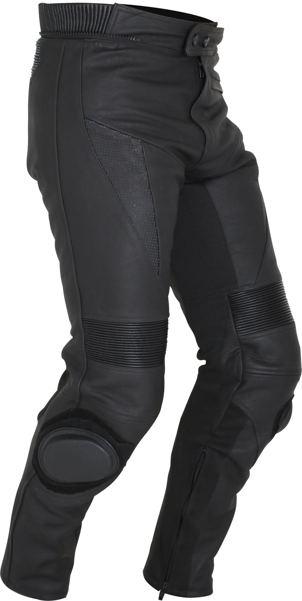 WEISE Corsa RS Leather Motorcycle Pants with knee sliders - Short
