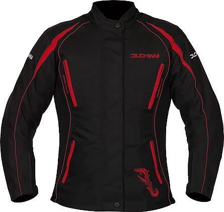 Chaqueta de moto DUCHINNI VERONA para mujer, ventilada, para cuatro estaciones, con paneles laterales elásticos y forros térmicos e impermeables