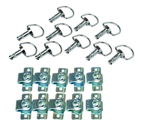 Gear Gremlin GG135 Silver Quick Release Ring - 10 Piece